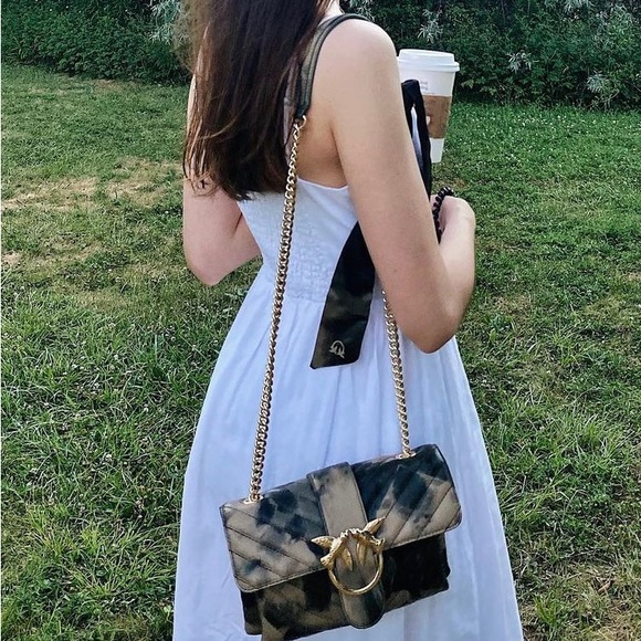 Pinko leather shoulder bag - Picture 1 of 9